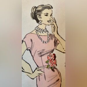 1950s sewing pattern Advance Sheath dress and jacket